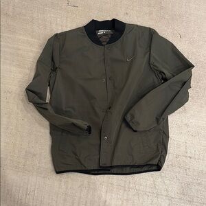 Nike Green Bomber Jacket with Relaxed Fit